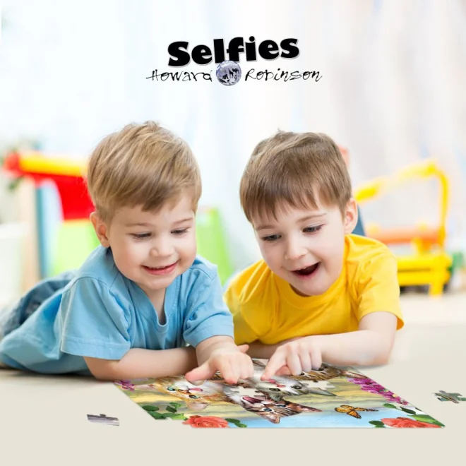 Puzzle s 3D efektem Prime 3D 100 dílků Kočičí selfie