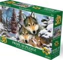 Puzzle s 3D efektem Prime 3D 100 dílků Vlčí souznění