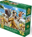 Puzzle s 3D efektem Prime 3D 48 dílků Surikatí selfie