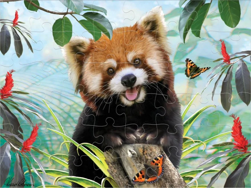 Puzzle s 3D efektem Prime 3D 48 dílků Červená panda