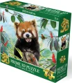 Puzzle s 3D efektem Prime 3D 48 dílků Červená panda