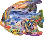 Dřevěné puzzle Prime3D 200 dílků Rybka