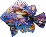 Dřevěné puzzle Prime3D 300 dílků Rybí zázrak