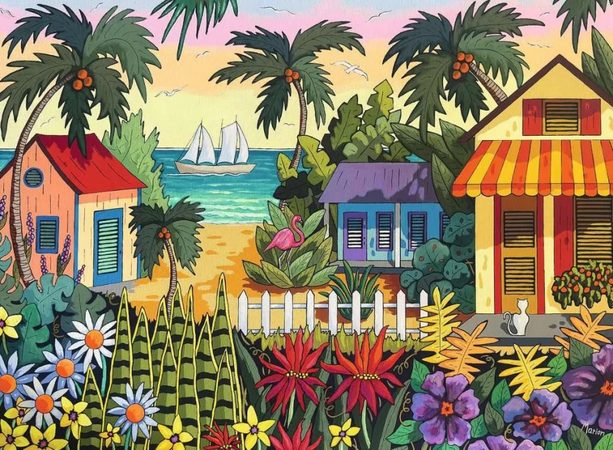 Puzzle Ravensburger 500 dílků Tropická atmosféra