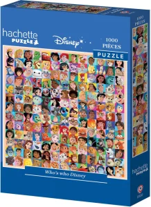 Čtvercové puzzle Hachette Puzzle 1000 dílků Kdo je kdo v Disney