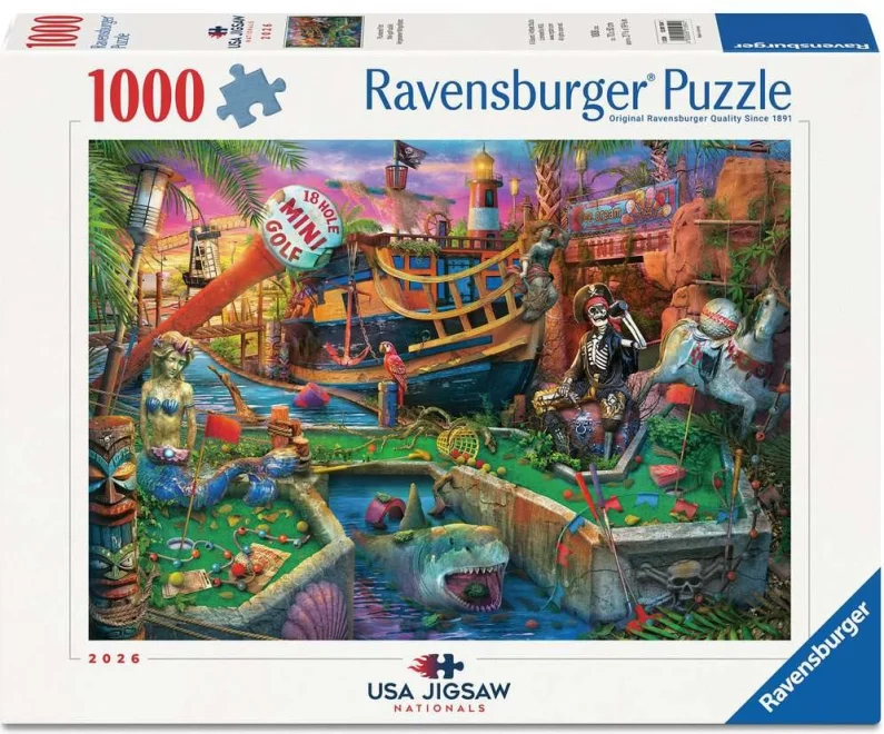 Puzzle Ravensburger 1000 dílků Pirátský minigolf - USA Jigsaw Nationals 2026