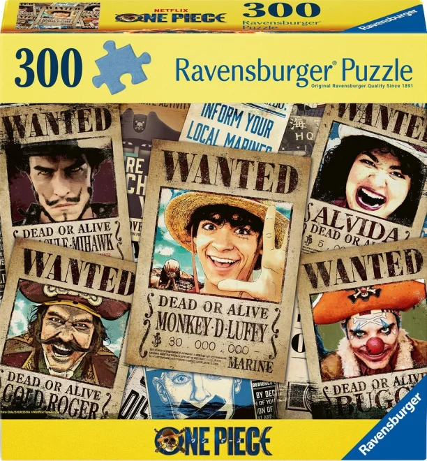 Puzzle Ravensburger 300 dílků One Piece: Wanted!