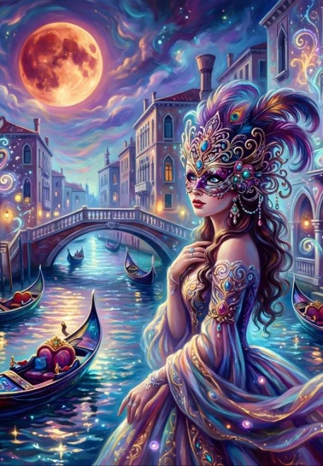 Puzzle Alipson 1000 dílků Magické Benátky