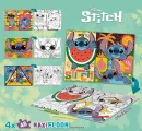 Oboustranné puzzle pro děti Lisciani MAXI 4x48 dílků Stitch (s omalovánkami)