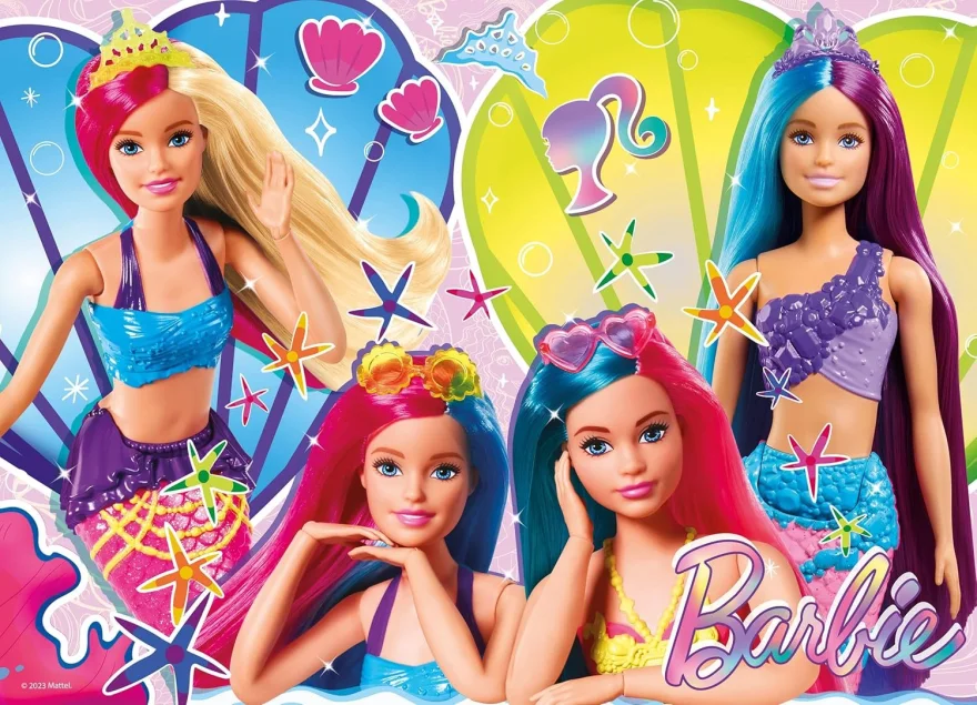 Puzzle pro děti Lisciani MAXI 4x48 dílků Barbie 4v1