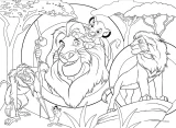 Oboustranné puzzle pro děti Lisciani MAXI 4x48 dílků Disney Classics pohádky (s omalovánkami)