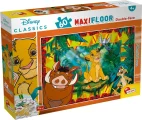 Oboustranné puzzle pro děti Lisciani MAXI 60 dílků Lví král (s omalovánkou)