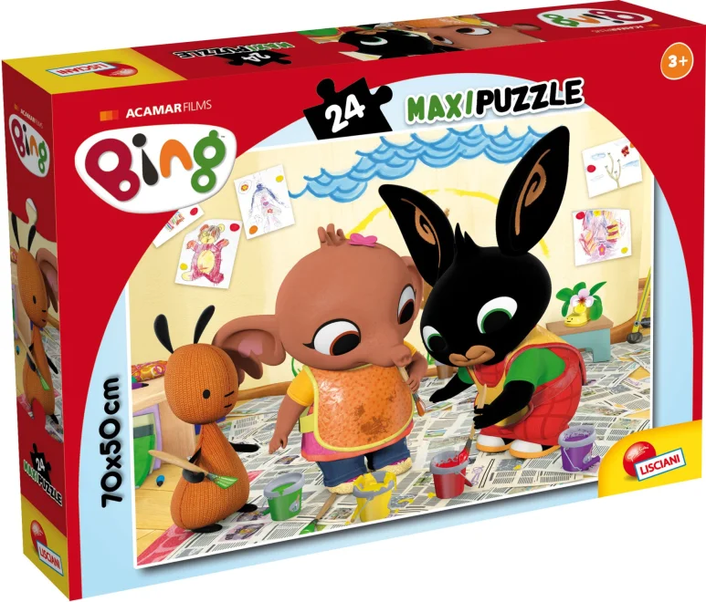 Puzzle pro děti Lisciani MAXI 24 dílků Bing: Kreslení