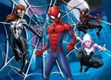 Oboustranné puzzle pro děti Lisciani MAXI 60 dílků Marvel Spider-Man (s omalovánkou)