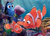 Oboustranné puzzle pro děti Lisciani MAXI 24 dílků Hledá se Nemo (s omalovánkou)