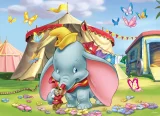 Oboustranné puzzle pro děti Lisciani MAXI 35 dílků Dumbo (s omalovánkou)