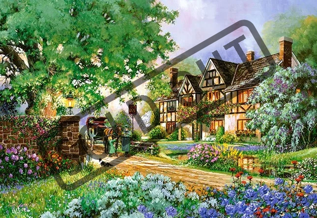 CASTORLAND Puzzle Starý zájezdní hostinec 2000 dílků