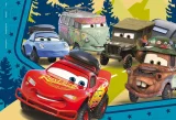 Oboustranné puzzle pro děti Lisciani MAXI 24 dílků Cars - Auta (s omalovánkou)