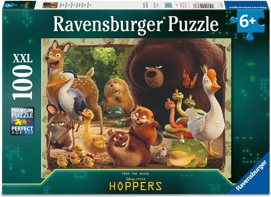 Puzzle pro děti Ravensburger 100 dílků XXL Na skok do divočiny