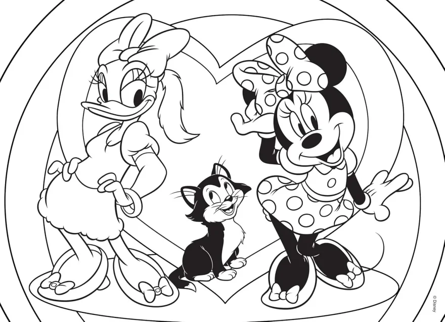 Oboustranné puzzle pro děti Lisciani Plus 24 dílků Minnie (s omalovánkou)