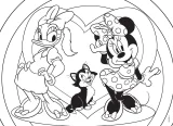 Oboustranné puzzle pro děti Lisciani Plus 24 dílků Minnie (s omalovánkou)