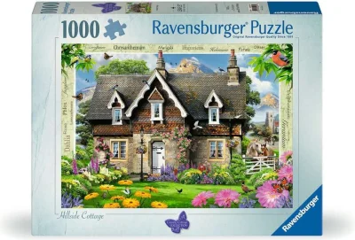Puzzle Ravensburger 1000 dílků Country Cottage č. 15: Chalupa na úpatí hor