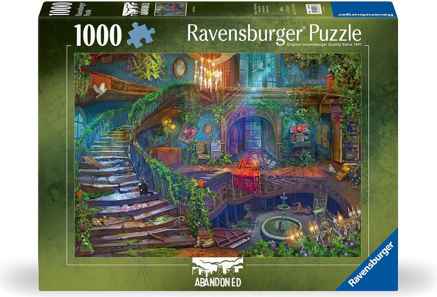 Puzzle Ravensburger 1000 dílků Abandoned: Volný hotelový pokoj