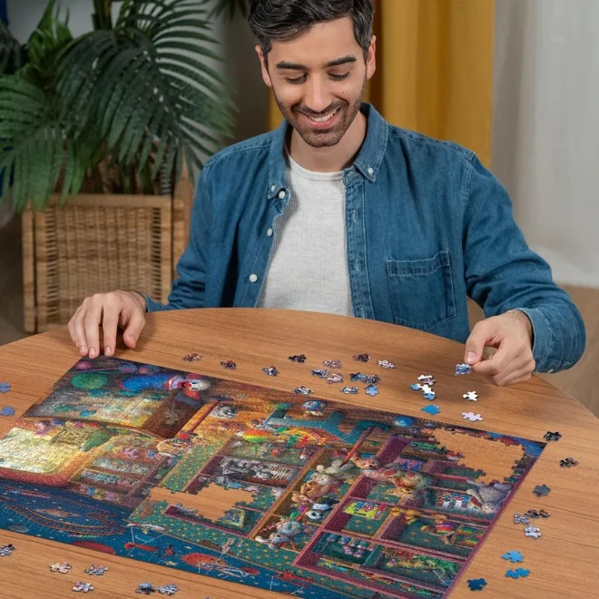 Puzzle Ravensburger 1000 dílků Abandoned: Hračkářství v troskách