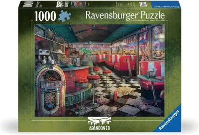Puzzle Ravensburger 1000 dílků Abandoned: Zchátralá restaurace