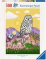 Puzzle Ravensburger 500 dílků Sovice sněžní