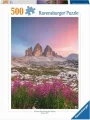 Puzzle Ravensburger 500 dílků Tři věže Lavareda, Dolomity