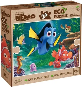 Oboustranné ECO puzzle Lisciani MAXI 24 dílků Hledá se Nemo (s omalovánkou)