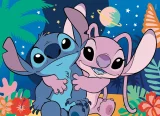 Oboustranné puzzle pro děti Lisciani 24 dílků Disney Stitch (s omalovánkou)