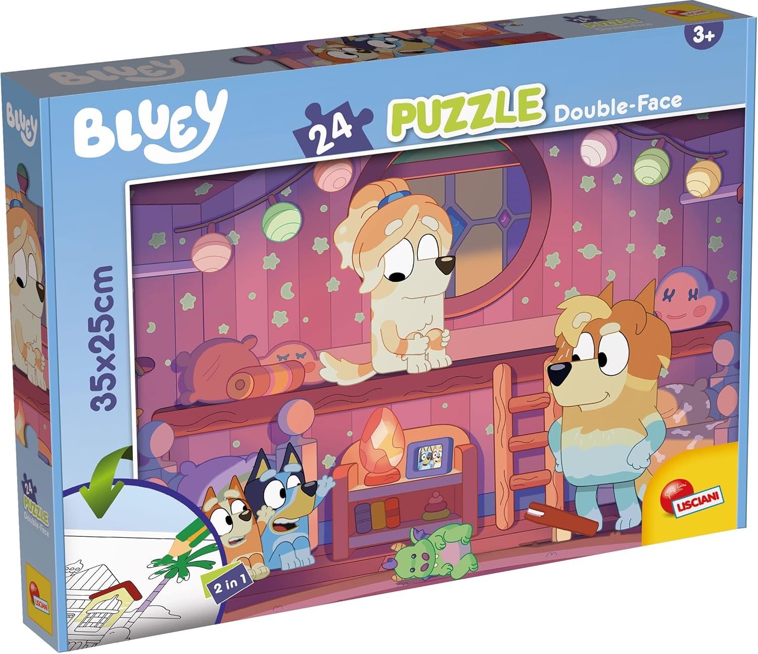 Oboustranné puzzle 24 dílků BLUEY