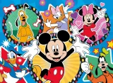 Oboustranné ECO puzzle Lisciani 24 dílků Myšák Mickey (s omalovánkou)
