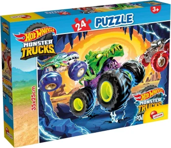 Puzzle pro děti Lisciani 24 dílků Hot Wheels: Monster Trucks