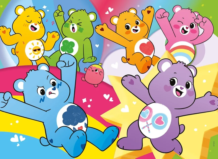 Oboustranné puzzle pro děti Lisciani 48 dílků Care Bears (s omalovánkou)