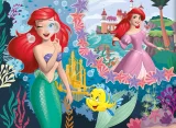 Oboustranné ECO puzzle Lisciani 48 dílků Ariel, malá mořská víla (s omalovánkou)