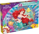 Oboustranné puzzle pro děti Lisciani 48 dílků Malá mořská víla Ariel (s omalovánkou)