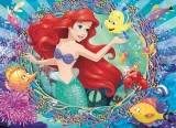 Oboustranné puzzle pro děti Lisciani 48 dílků Malá mořská víla Ariel (s omalovánkou)