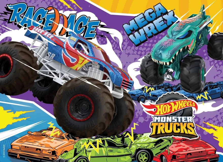 Puzzle pro děti Lisciani 48 dílků Hot Wheels: Monster Trucks
