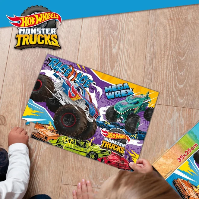 Puzzle pro děti Lisciani 48 dílků Hot Wheels: Monster Trucks