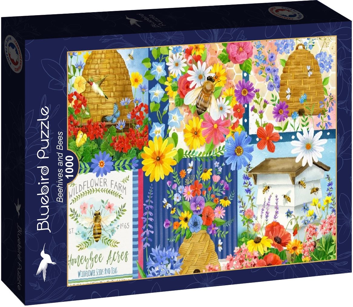 Puzzle Včelky a včelí úly 1000 dílků BLUEBIRD
