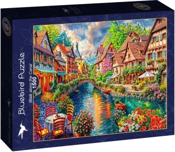 Puzzle Bluebird 1500 dílků Procházka kolem kanálu