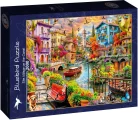 Puzzle Bluebird 2000 dílků Vesnice na kanále
