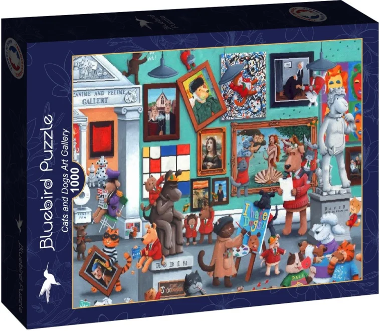 Puzzle Bluebird 1000 dílků Galerie umění koček a psů