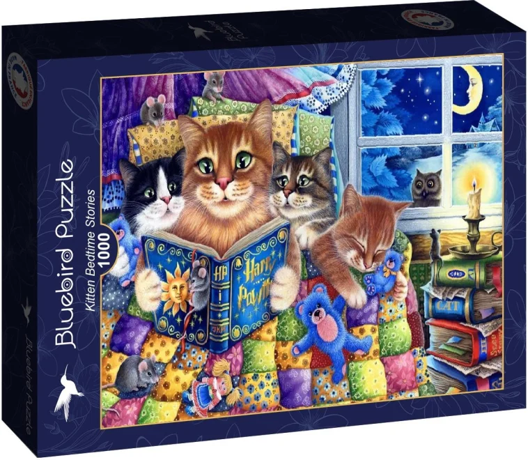Puzzle Bluebird 1000 dílků Kočičí pohádky na dobrou noc