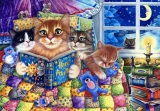 Puzzle Bluebird 1000 dílků Kočičí pohádky na dobrou noc