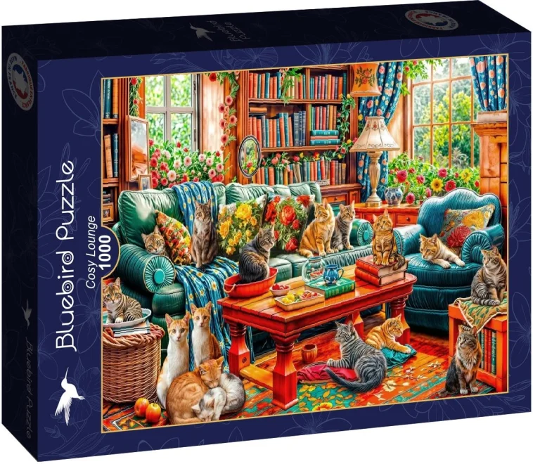 Puzzle Bluebird 1000 dílků Útulný obývací pokoj