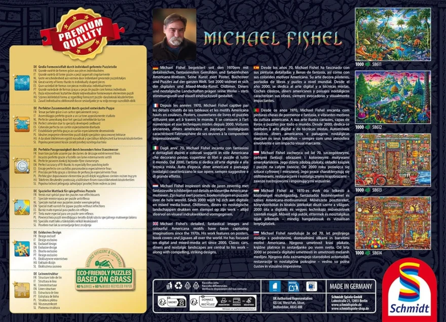 Puzzle Schmidt 1000 dílků Michael Fishel - Ráj na ostrově